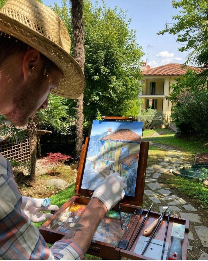 L'Ortensia Della Villa Isabella, Camera Con Vista Lago, Balcone Sul Parco E Bagno Esclusivo All'Esterno Della Camera Stresa Exterior foto