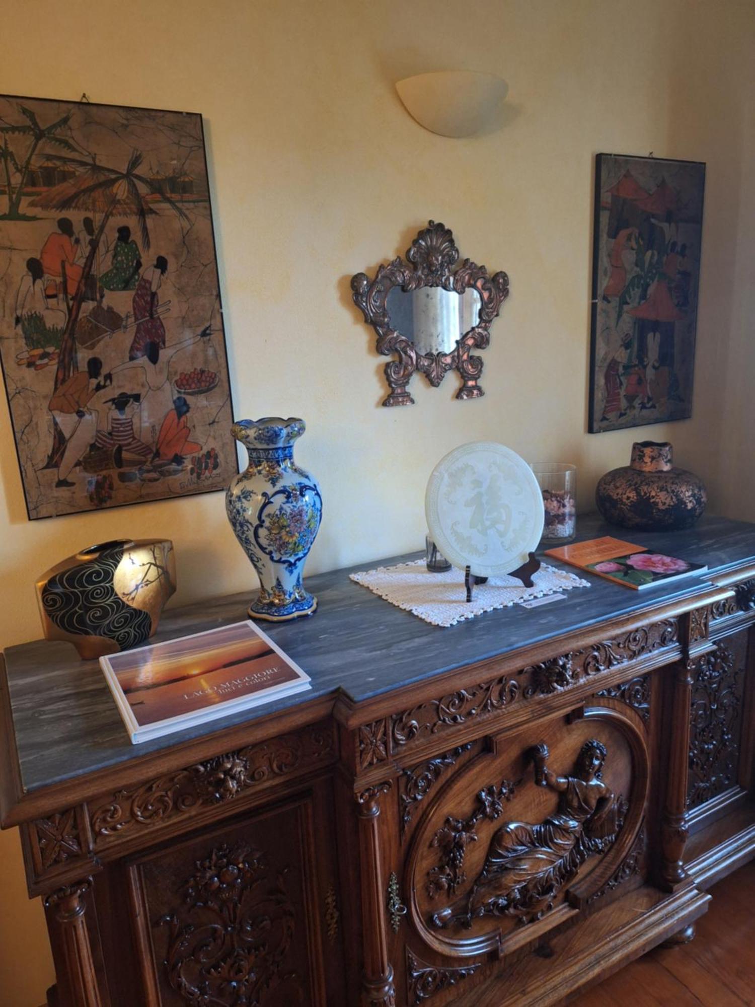 L'Ortensia Della Villa Isabella, Camera Con Vista Lago, Balcone Sul Parco E Bagno Esclusivo All'Esterno Della Camera Stresa Exterior foto